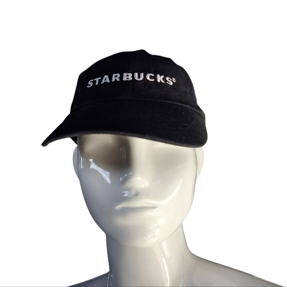 Starbucks Black Cap White Letters Exclusively Made For Starbucks Corp. Unisex
